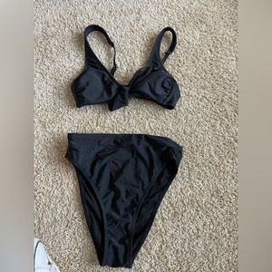 Black Bikini (high waisted bottoms)